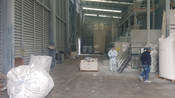 Fully Automatic Powder Mixing Weighing Conveying System For PVC Pipe Extrusion