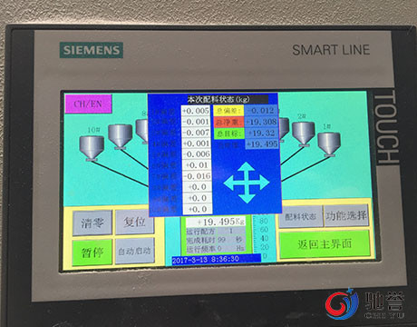 PVC Additives Automatic Weighing Dosing Machine For Extruder Line Pneumatic Vacuum Conveyor