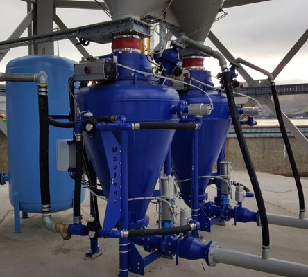 Long Distance Dense Phase Pneumatic Conveying System