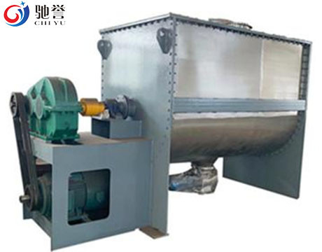 Horizontal Ribbon Blender Powder Mixer With Vacuum Conveyor