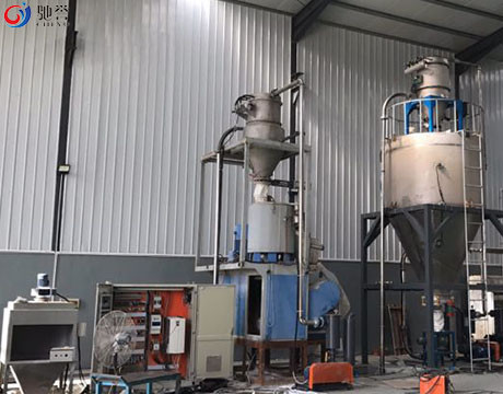 Auto Feeding Pneumatic Conveying System For PVC Powder Mixer And Extruder