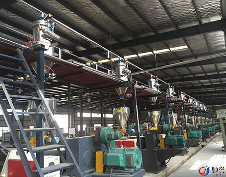 Auto Feeding Pneumatic Conveying System For PVC Powder Mixer And Extruder
