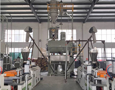 Automatic Feeding Transport System For Powder Mixer With Screw Conveyor