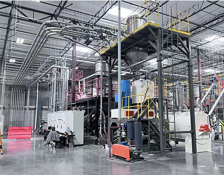 Automatic Feeding Weighing Mixing Conveying System For SPC Floor Production Line