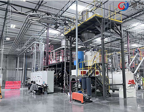 Automatic Feeding Dosing Mixing Compounding System For SPC/WPC/LVT Floor Extruder Line
