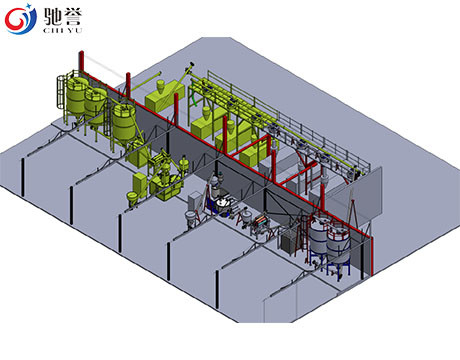 Auto Feeding Dosing Mixing System For PVC Door Extrusion Line