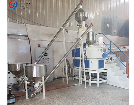 High Speed Mixer Heating And Cooling Mixer Turbomixer With Pneumatic Conveying System