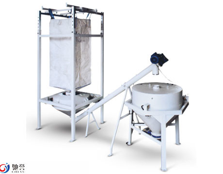 Automatic Feeding Conveying Big Bag Discharge Station Screw Conveyors Raw Materials Storage Silo